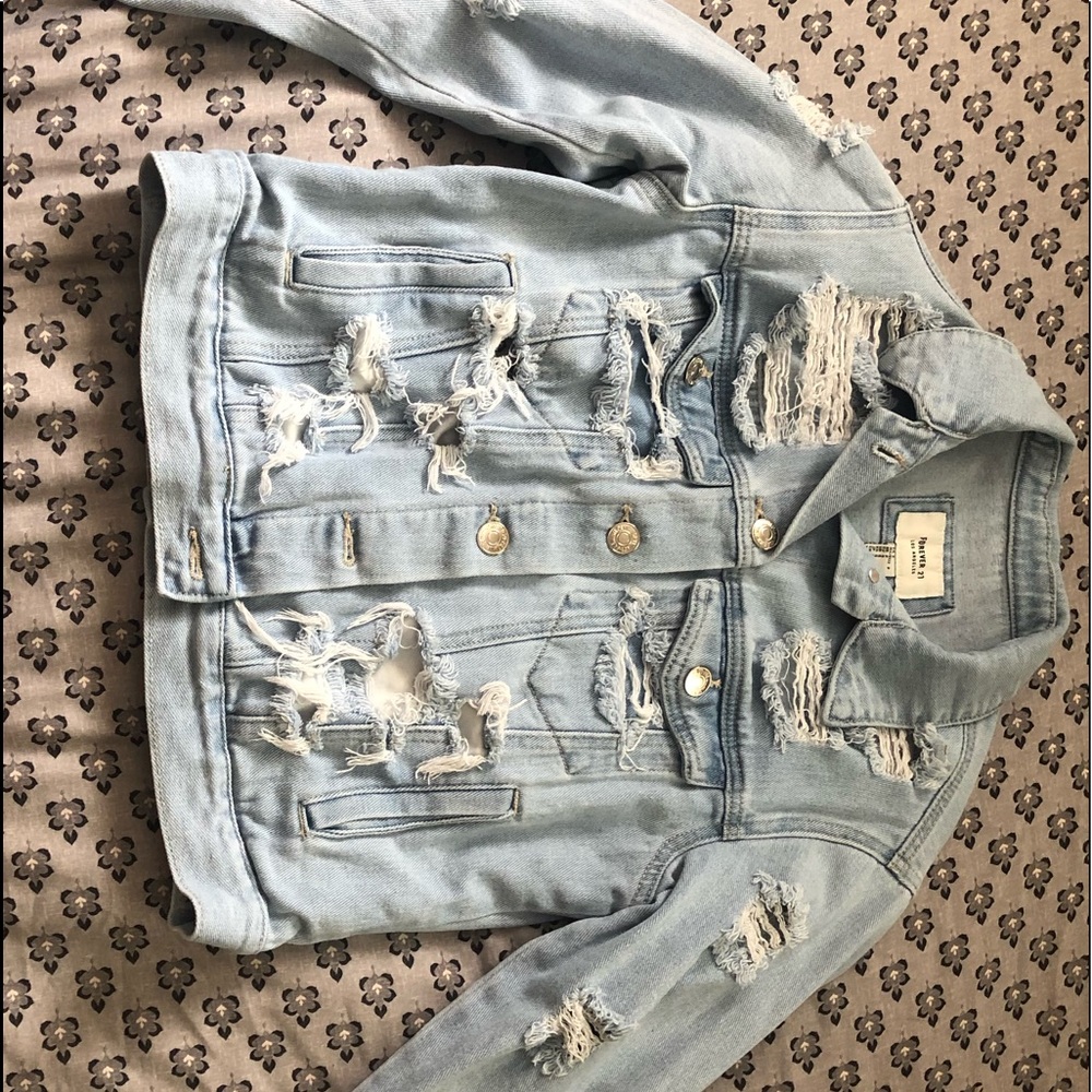 Distressed Jean Jacket